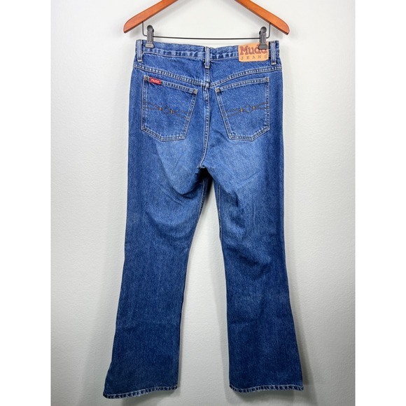 VTG Women's MUDD Denim High Rise Flare Jeans For The Beat Generation 30 X 33 - Picture 7 of 14